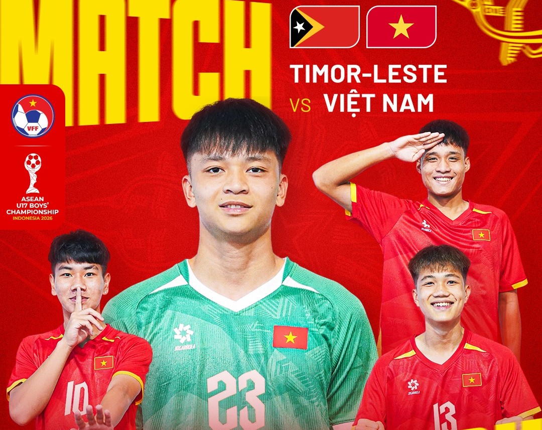 Link xem trực tiếp bóng đá U17 Việt Nam vs U17 Timor Leste ngày 16/4