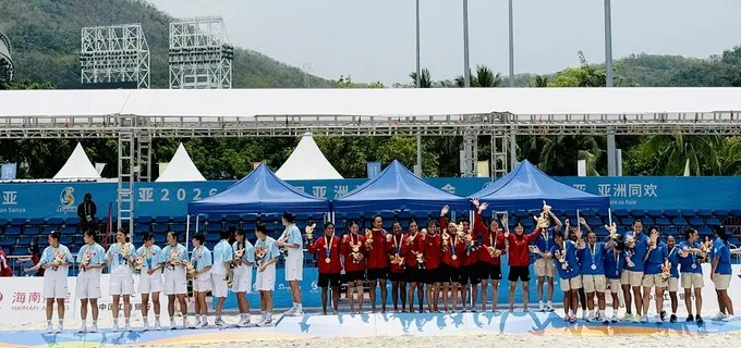 Bóng ném nữ Việt Nam quật ngã Trung Quốc, giành HCV Đại hội Thể thao Bãi biển châu Á 2026