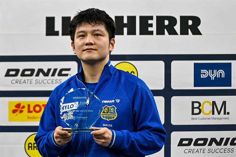 Fan Zhendong chia sẻ cảm xúc sau chặng đường thi đấu đáng nhớ cùng Saarbrücken