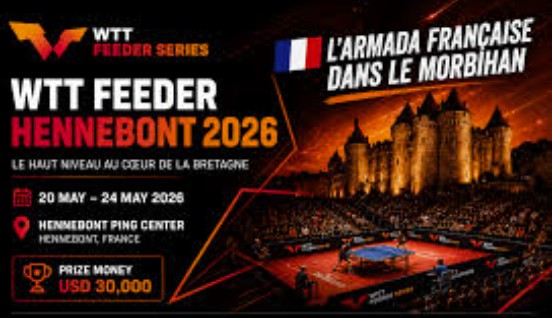 Lịch thi đấu bóng bàn hôm nay 23/5: Rực lửa ETTU Champions League, kịch tính vòng chính thức WTT Feeder Hennebont