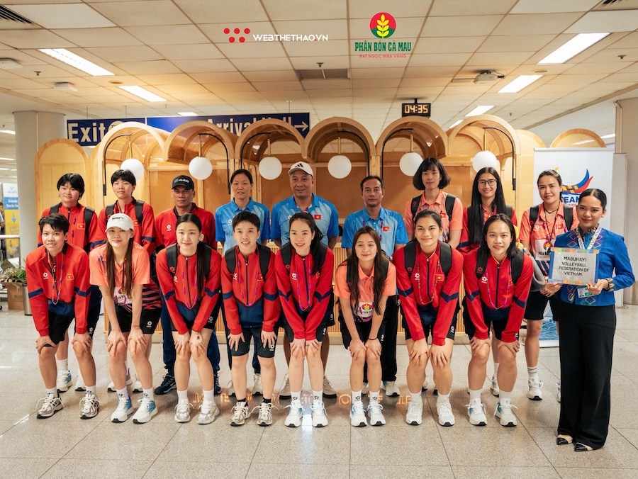 Đội tuyển bóng chuyền nữ Việt Nam khởi hành trong đêm tới Philippines dự AVC Cup 2026