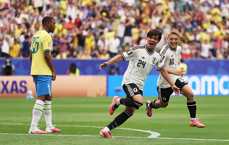 VIDEO: Bàn thắng của Sano giúp Nhật Bản dẫn trước Brazil ở vòng 1/16 World Cup 2026