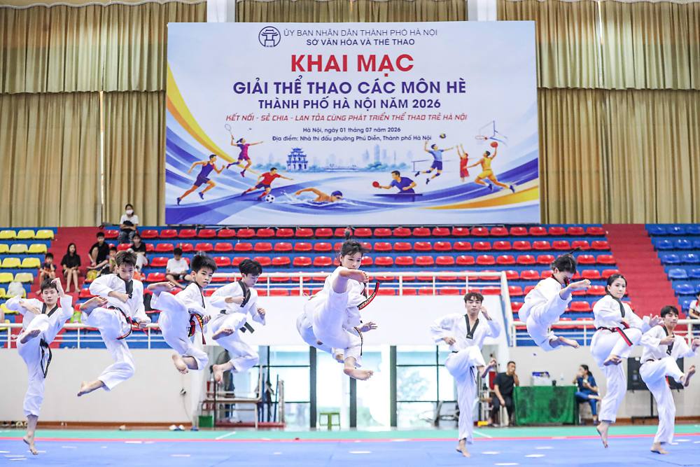 Giải thể thao các môn hè Hà Nội 2026 quy tụ lượng VĐV tham dự đông kỷ lục, pickleball lần đầu xuất hiện