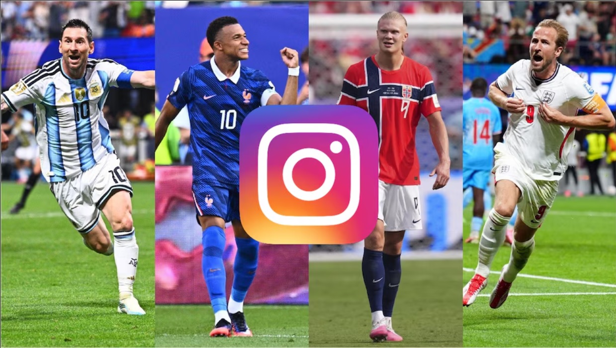 Cầu thủ bị loại bất ngờ “vượt” cả Messi, Ronaldo hay Haaland trên Instagram