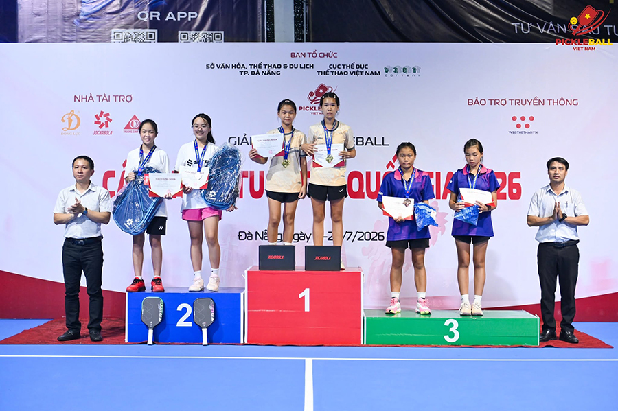 Vòng loại 1 Giải vô địch Pickleball các nhóm tuổi trẻ Quốc gia 2026 khép lại với nhiều dấu ấn chuyên môn. Vòng loại 1 Giải vô địch Pickleball các nhóm tuổi trẻ Quốc gia 2026 khép lại với nhiều dấu ấn chuyên môn.