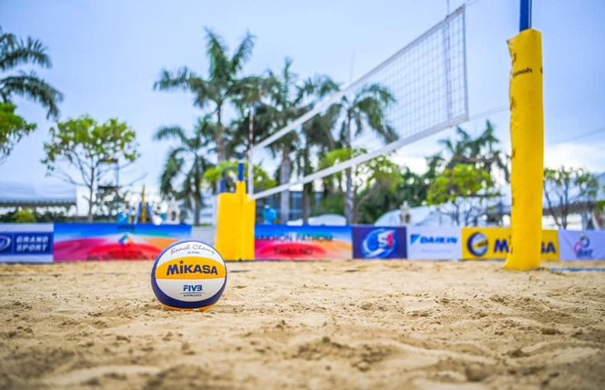 Sôi động ngày thi đấu đầu tiên giải bóng chuyền bãi biển Châu Á - AVC Continental Cup