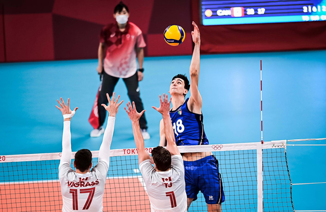 Tuyển bóng chuyền Italia ngược dòng ngoạn mục trước Canada trong trận mở màn Olympic