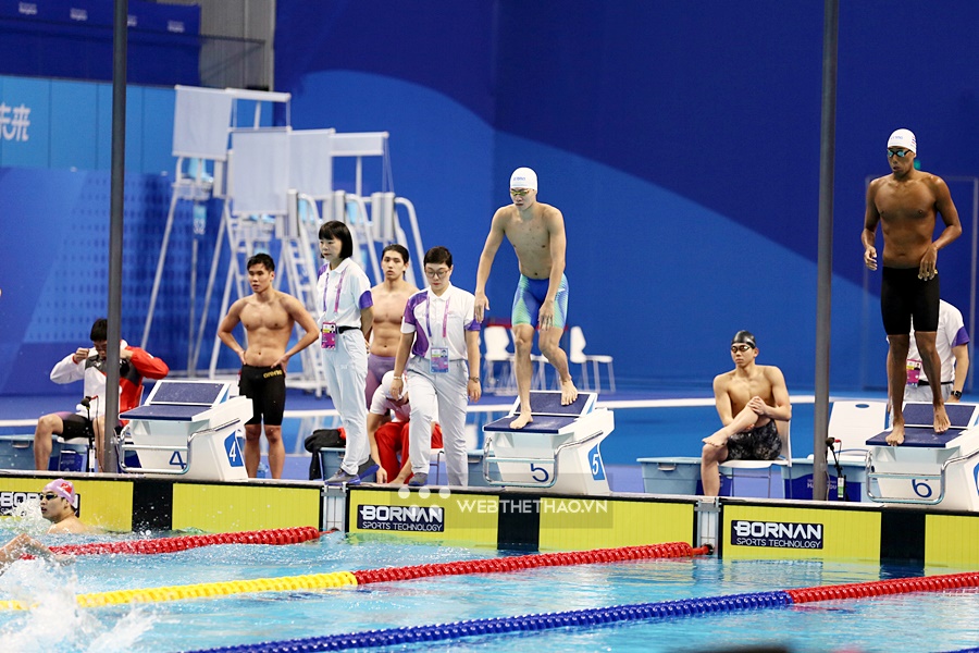 Đội bơi tiếp sức 4x200m tự do nam Việt Nam vào chung kết Asiad 19