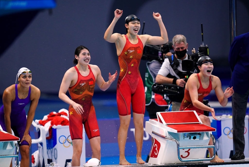 Trung Quốc đánh bại siêu cường quốc Mỹ, Úc giành HCV bơi Olympic và kỷ lục thế giới