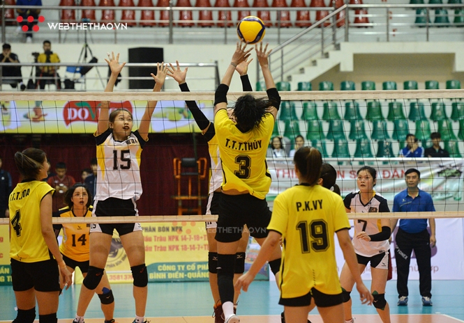 Thanh Thúy, Kim Thanh cùng VTV Bình Điền Long An hướng tới ngôi đầu bảng B