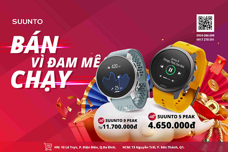 Suunto 5 Peak & Suunto 9 Peak - thiết kế hoàn hảo cho các tín đồ yêu vận động