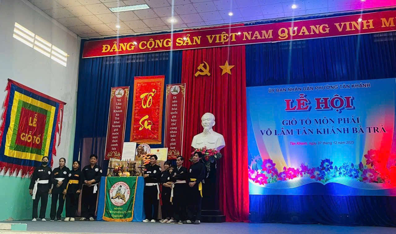 Võ Lâm Tân Khánh Bà Trà – hồn thiêng Đất Thủ: Môn phái huyền thoại từ thế kỷ XVII bừng sáng là Di sản Quốc Gia