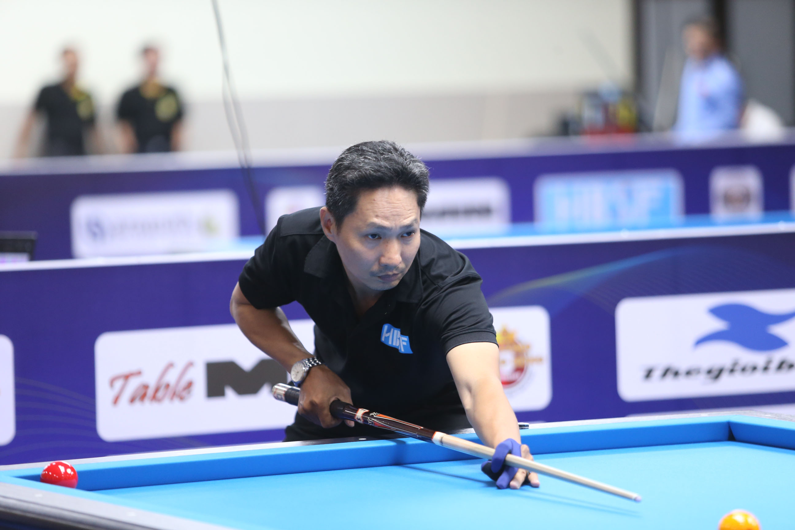 Tăng Thùy Hùng tạm dẫn đầu Series và Best Game ở Giải Billiards Carom 3 băng HBSF Tour 1 năm 2024 Cúp Table MIN