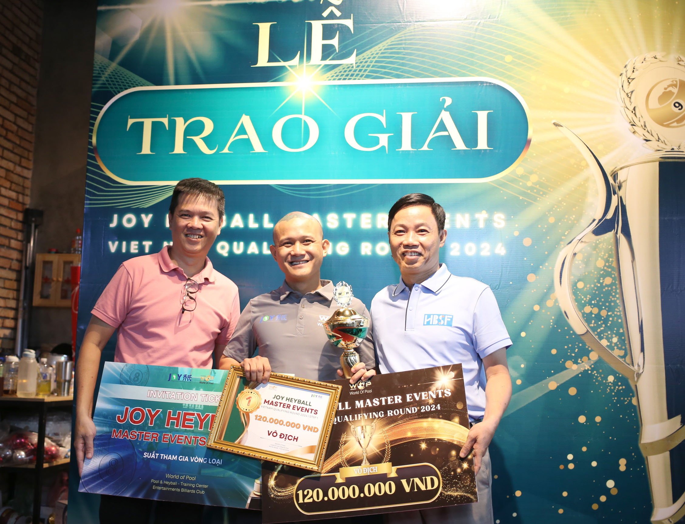 Nhà vô địch chặng 1 billiards JOY Heyball Masters Event Việt Nam: Tôi được gọi Bình "Chuẩn" do đánh rất chuẩn!