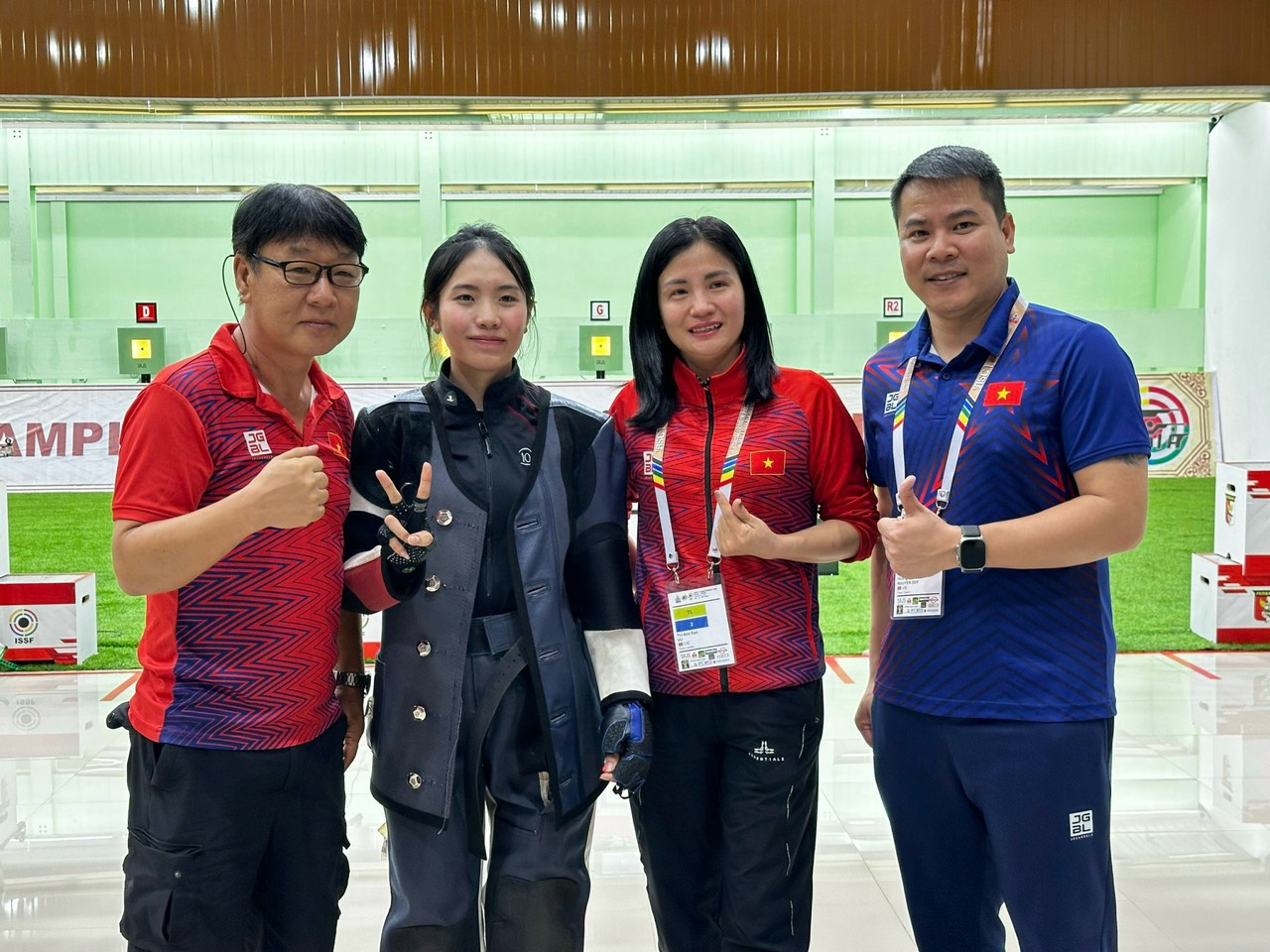 Ứng viên Cúp Chiến thắng Park Chung Gun có thêm học trò Lê Thị Mộng Tuyền đi vào lịch sử bắn súng Olympic