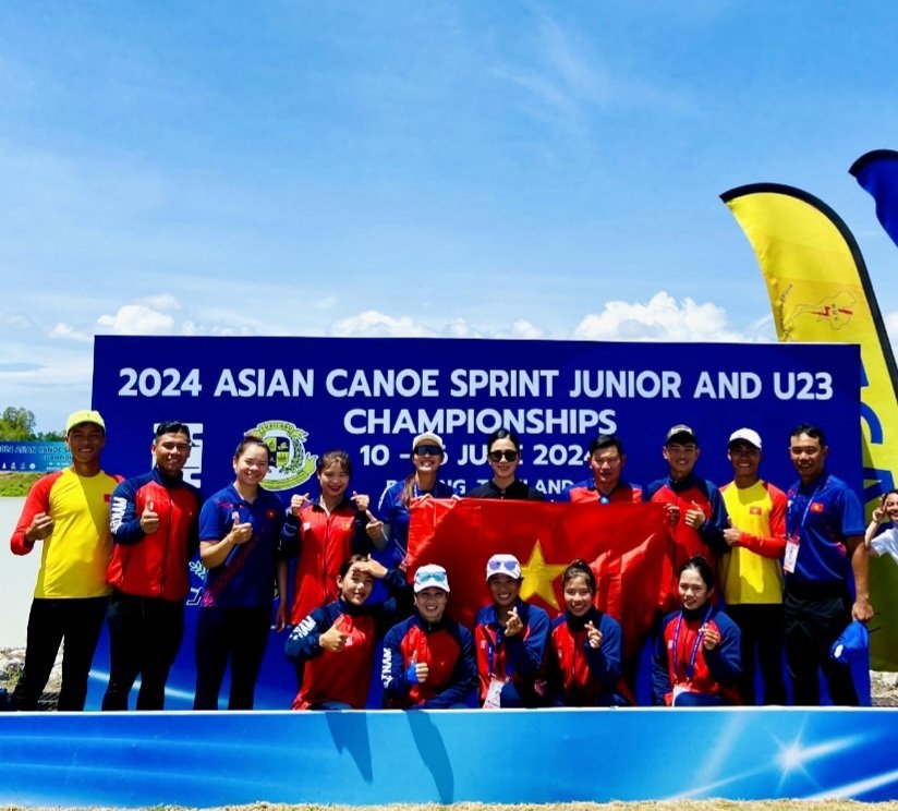 Canoe Việt Nam thắng lớn tại Giải vô địch trẻ và U23 vô địch châu Á 2024