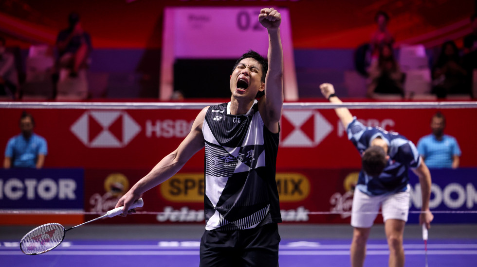 Chou Tien Chen hạ Christo Popov trong trận đấu đầy cảm xúc ở giải cầu lông Indonesia Open 2025 Chou Tien Chen hạ Christo Popov trong trận đấu đầy cảm xúc ở giải cầu lông Indonesia Open 2025