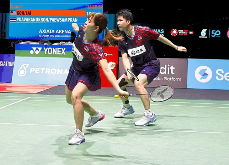 Cầu lông Malaysia Open 2026: Vợ chồng Goh Soon Huat thắng kịch tính ngày xuất trận