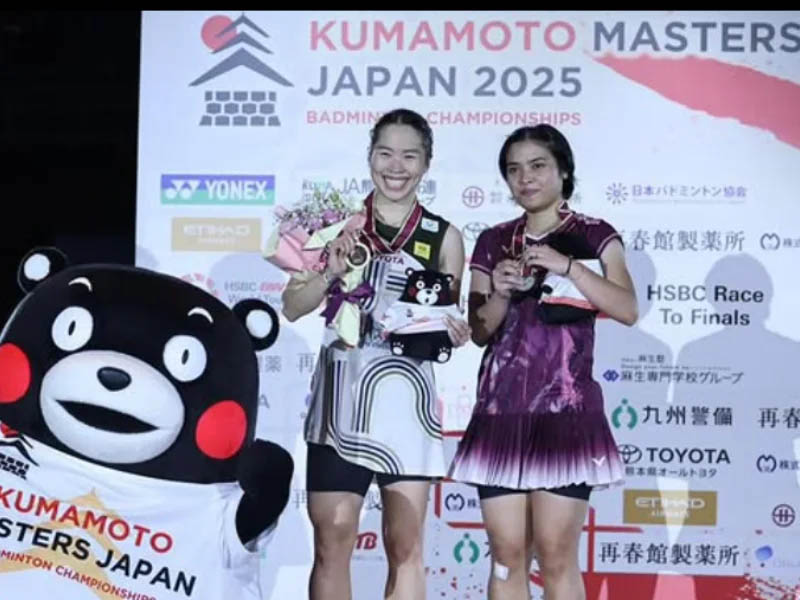Cầu lông Thái Lan giành 2 danh hiệu tại Kumamoto Masters Japan 2025 có quỹ thưởng 12,5 tỷ đồng