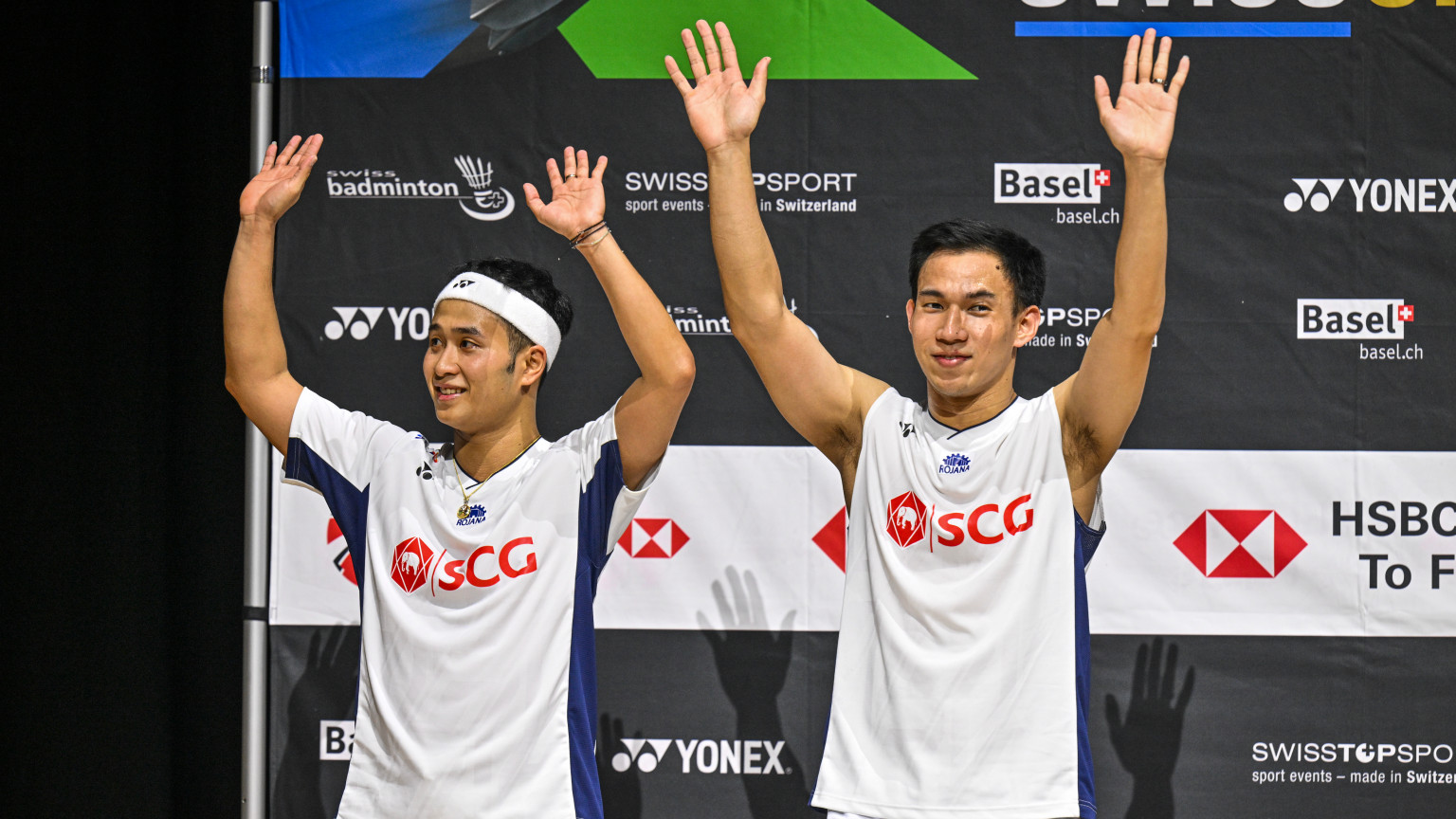 Cầu lông Thái Lan lần đầu vô địch Swiss Open Cầu lông Thái Lan lần đầu vô địch Swiss Open