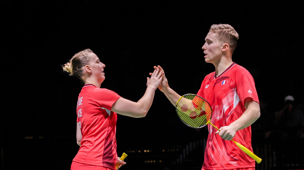 Gicquel/Delrue đánh bại hạt giống số 1 giải cầu lông World Tour Finals 2025