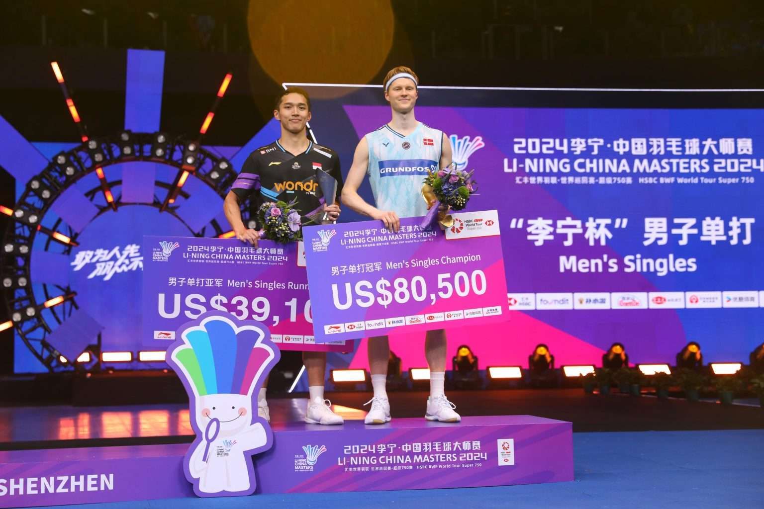 Giải cầu l&ocirc;ng China Masters x&aacute;c định top 8 thế giới đến H&agrave;ng Ch&acirc;u 2024