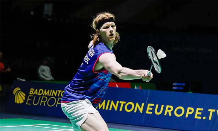 Kết quả cầu lông Toàn Anh 17/6: Antonsen trở thành "người châu Âu cuối cùng"