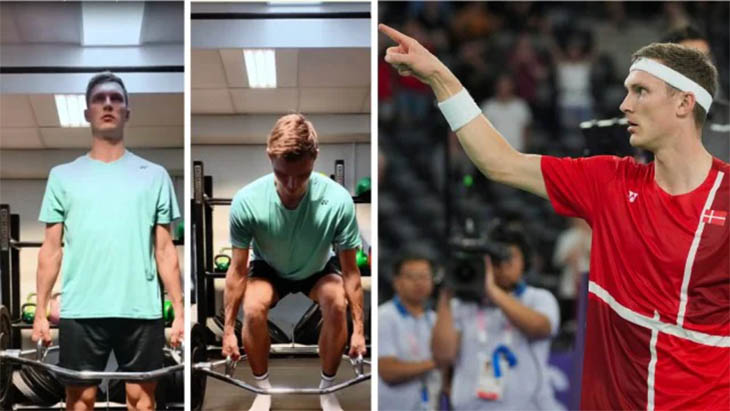 Nh&agrave; v&ocirc; địch cầu l&ocirc;ng Olympic Viktor Axelsen tiết lộ b&iacute; quyết tập luyện để thực hiện được c&uacute; đập cầu 