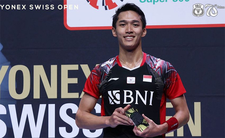 Kết quả cầu lông mới nhất 28/3: Thụy Sĩ mở rộng tôn vinh Jonatan Christie và PV Sindhu