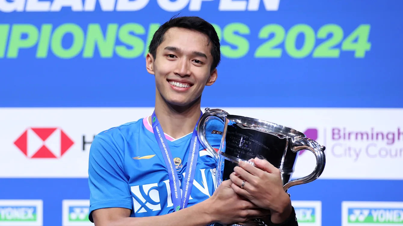 Jonatan Christie giành ngôi vô địch đơn nam lịch sử cho cầu lông Indonesia ở All England Open 2024