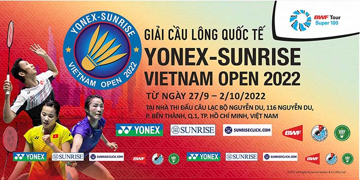Giải cầu lông Việt Nam mở rộng 2022: Ngóng dàn sao Tiến Minh, Thùy Linh, Vũ Thị Trang...