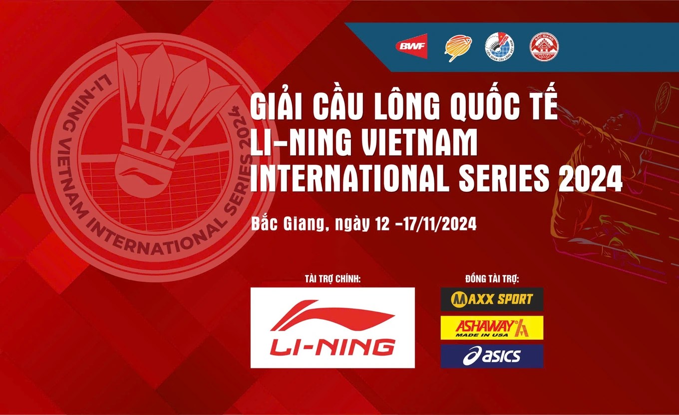 Lịch thi đấu cầu lông Li-Ning Vietnam International Series năm 2024 mới nhất ngày 17/11 Lịch thi đấu cầu lông Li-Ning Vietnam International Series năm 2024 mới nhất ngày 17/11