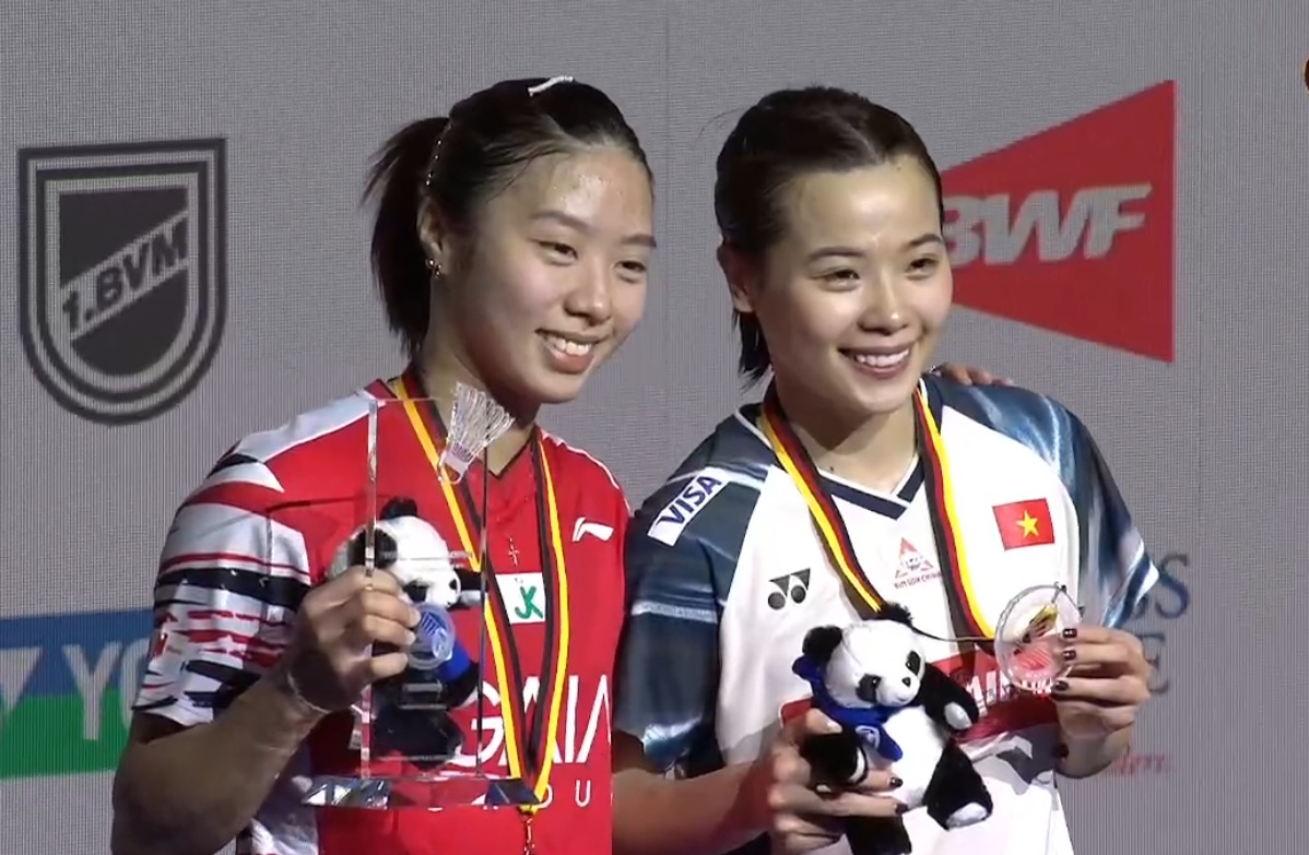 Nguyễn Thùy Linh lại giành ngôi á quân đơn nữ của giải cầu lông German Open Nguyễn Thùy Linh lại giành ngôi á quân đơn nữ của giải cầu lông German Open
