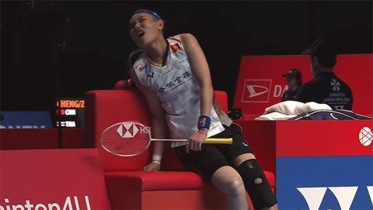 Cựu số 1 cầu lông thế giới Tai Tzu-ying rút lui khỏi bán kết đơn nữ Japan Open 2024 do chấn thương đầu gối