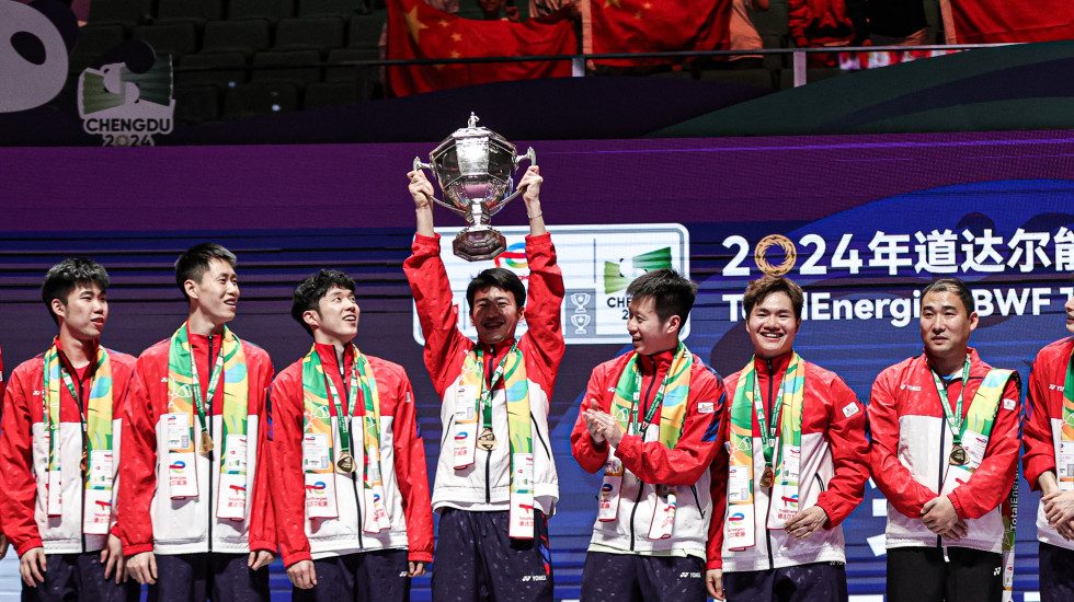Cầu lông Trung Quốc gồm thâu Sudirman Cup, Uber Cup và Thomas Cup