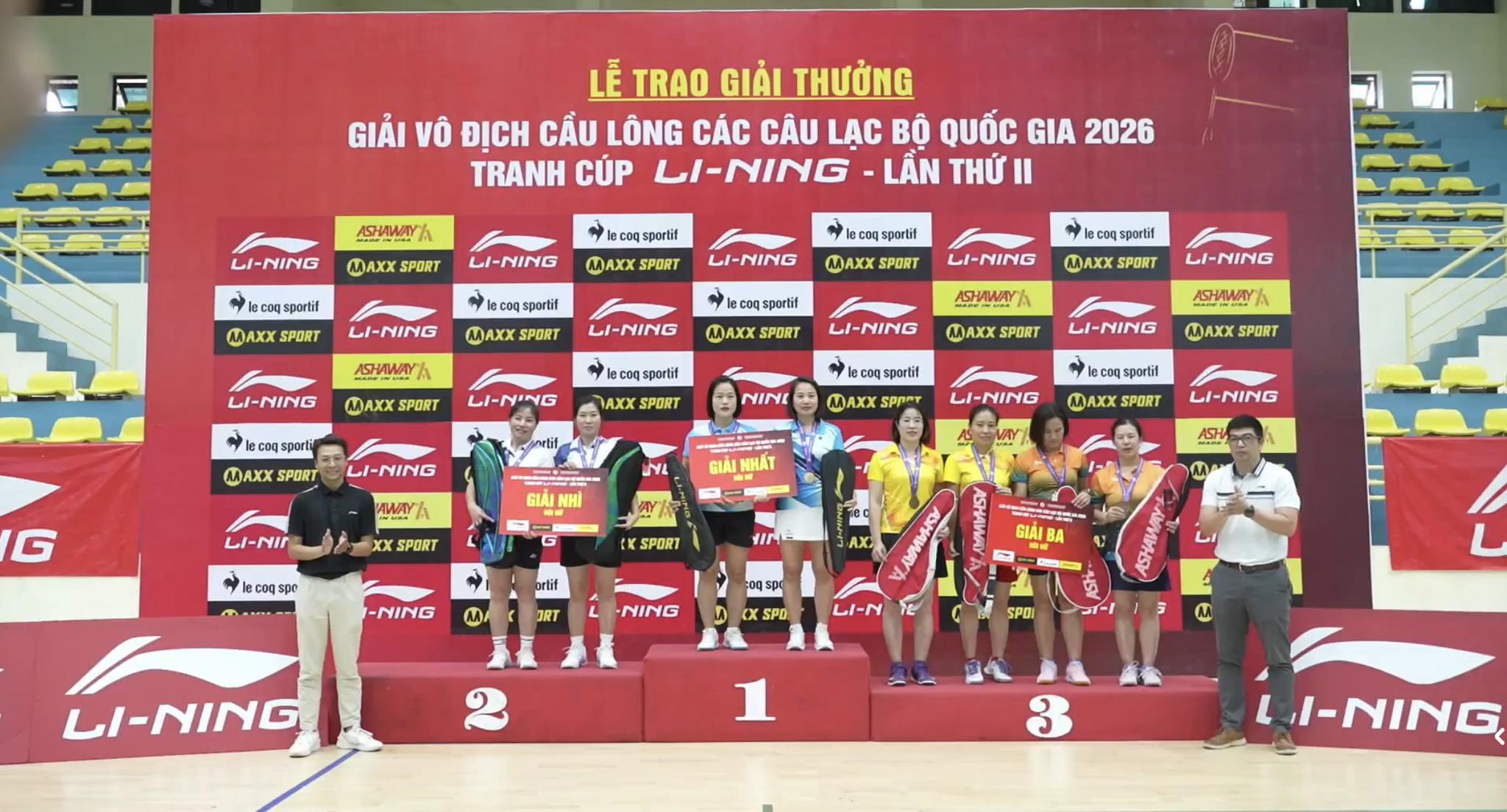Tổng kết Giải Vô địch Cầu lông các CLB quốc gia 2026: Bắc Ninh giành ngôi Nhất toàn đoàn