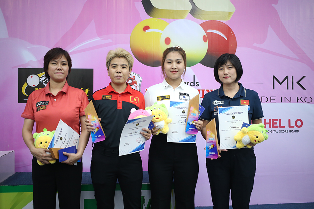 Nguyễn Thị B&iacute;ch Tr&acirc;m đ&aacute;nh bại cơ thủ hạng 7 thế giới, bảo vệ ng&ocirc;i v&ocirc; địch Billiards Carom 3 băng nữ HBSF năm 2024
