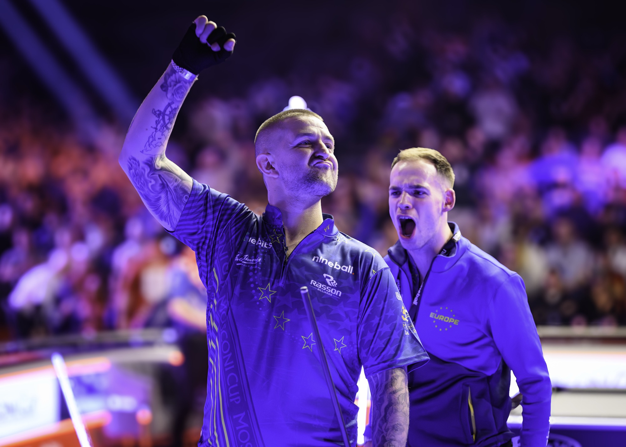 Châu Âu quét sạch Mỹ 4-0 ở ngày mở màn billiards Mosconi Cup 2025 – bảo vệ ngôi Vương lần thứ 5 nhẹ nhàng?