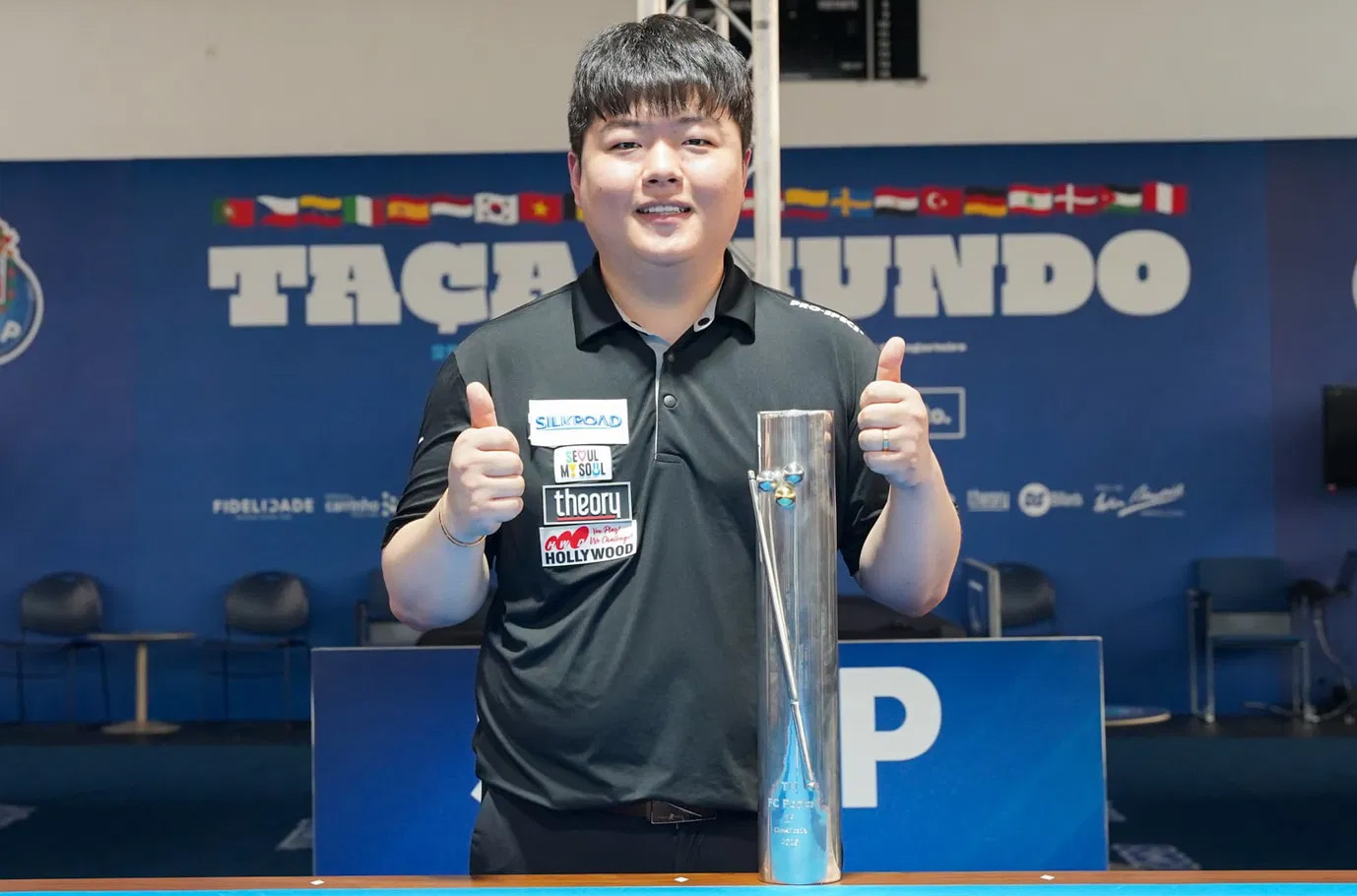 Vô địch billiard 3C Porto World Cup 2025, Myung Woo Cho tỏa sáng trong cái nóng tồi tệ
