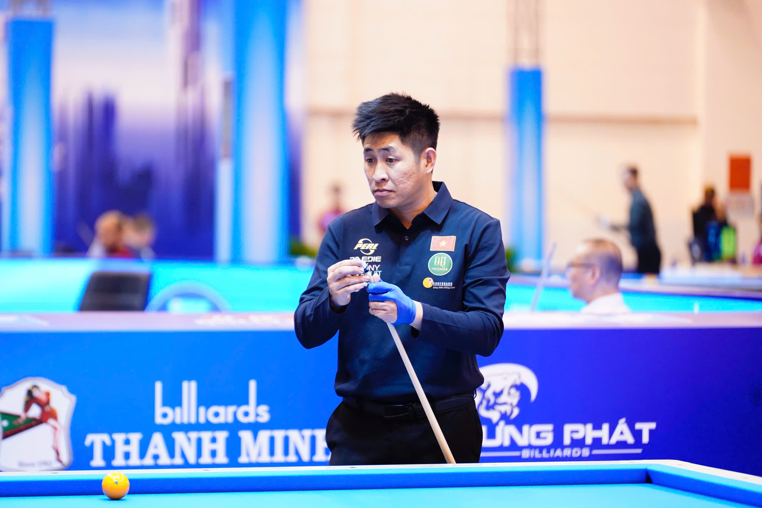 Nguyễn Đình Quốc tạo ấn tượng ở giải billiards Carom 3 băng TPHCM World Cup 2025