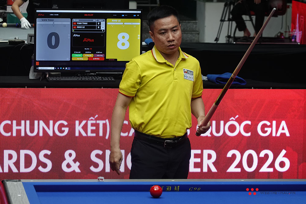 VCK Giải billiards các CLB quốc gia: Như Lê đánh như "vũ bão', Thanh Tự thành cựu vương