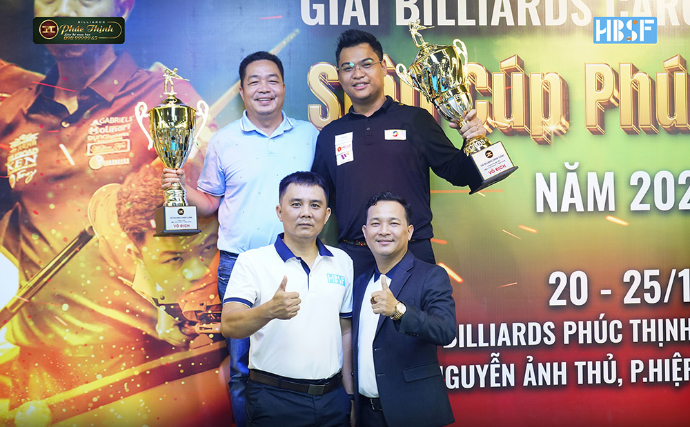 Siêu Cúp Phúc Thịnh 2025 tìm ra 2 nhà vô địch, công bố hệ thống tour billiards 3C đấu hấp dẫn