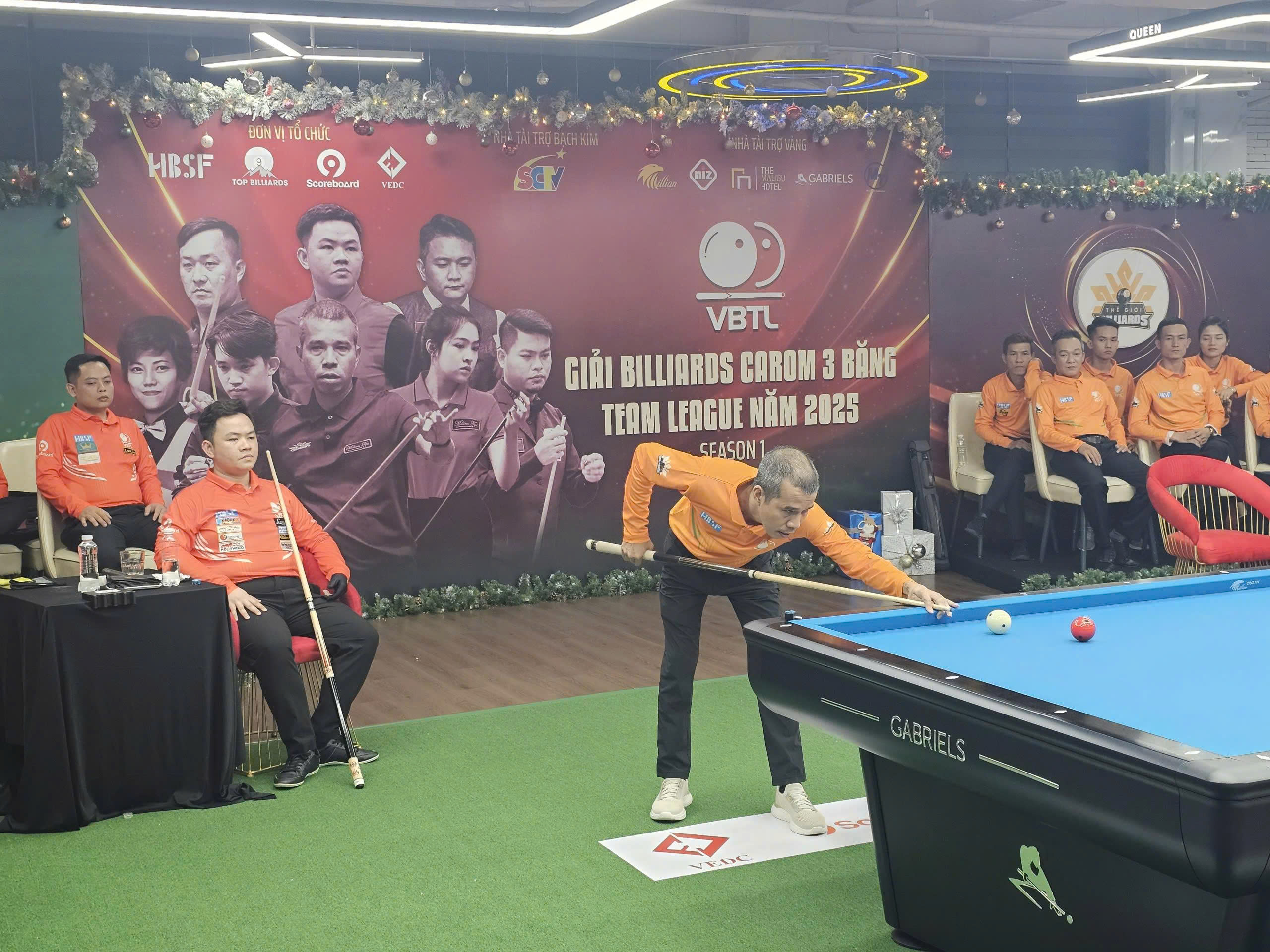 Khởi tranh giải Billiards Carom 3 băng Team League (VBTL) 2025: Trần Quyết Chiến thể hiện phong độ đỉnh cao