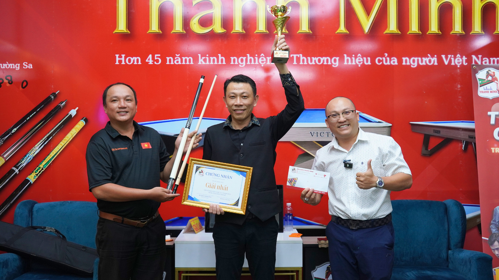Giải Billiards Thanh Minh Cadre 71/2 năm 2025: Siêu sao châu Âu bị loại, Lữ Quốc Khánh vô địch
