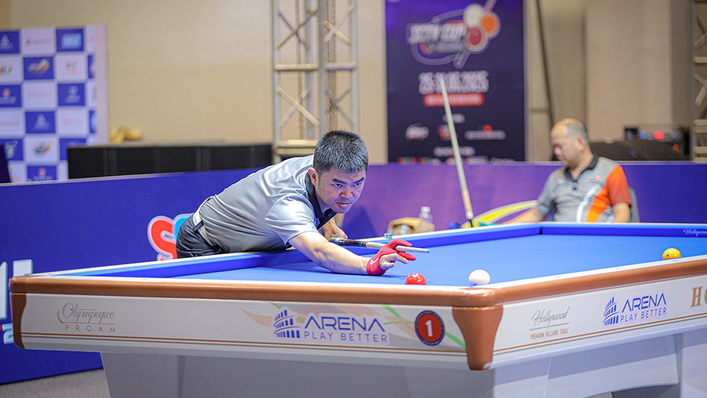 Nguyễn Quốc Nguyện lập series 17 điểm ở giải Billiards Carom 3 băng Quốc tế SCTV Cup 2025