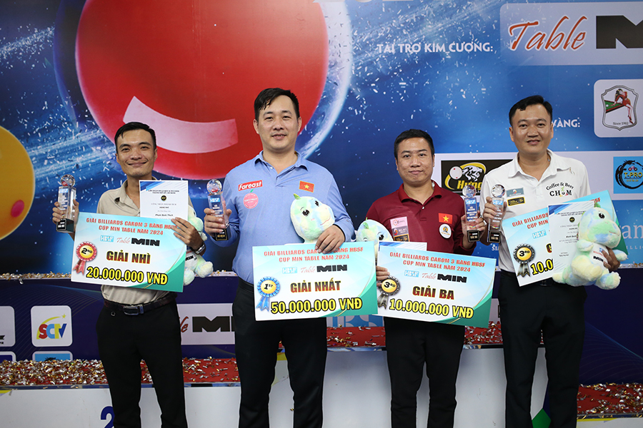 Đào Văn Ly vô địch Tour 2 giải billiards HBSF 2024 trong ngày đầy "sóng gió"