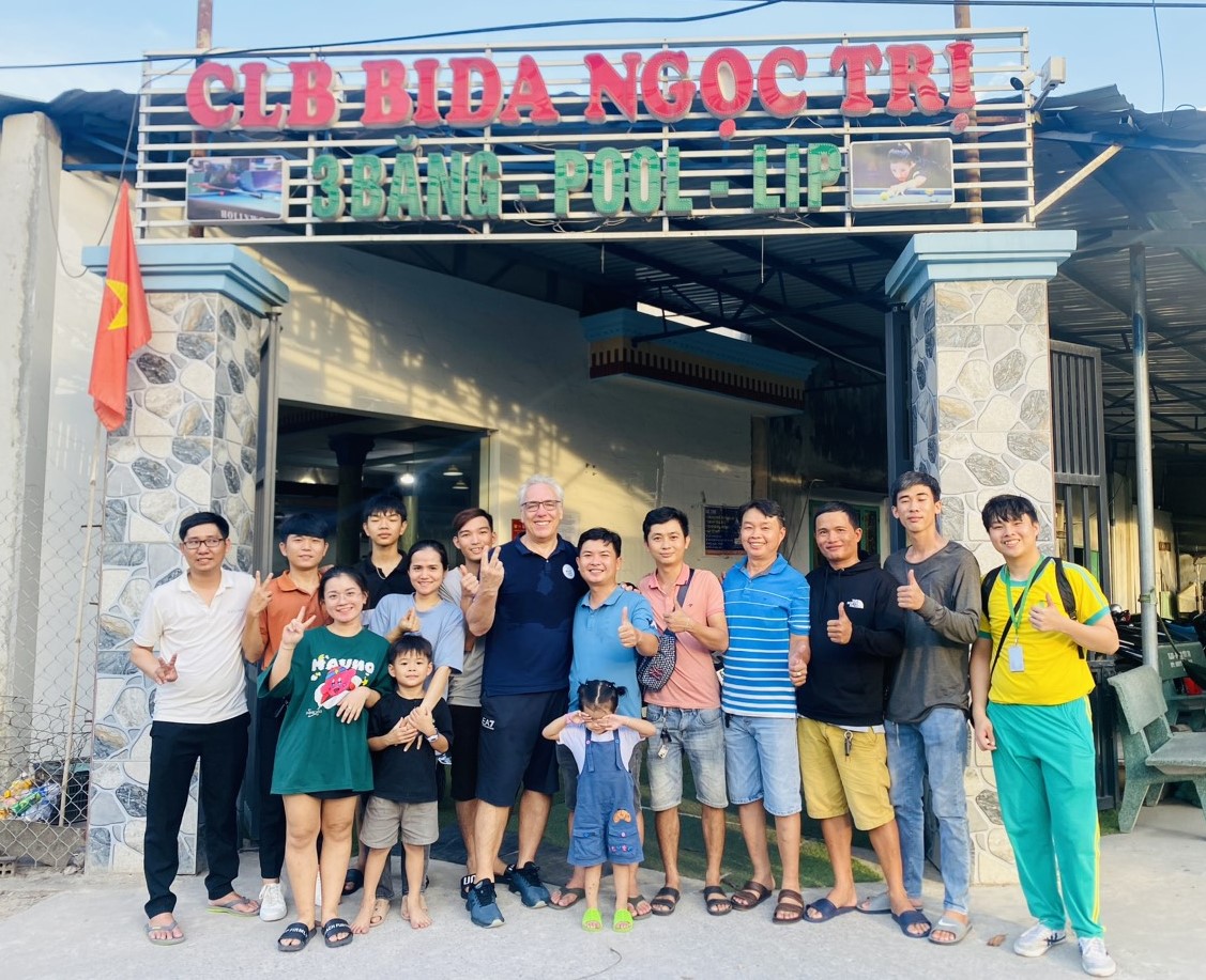 Si&ecirc;u sao Billiards số 2 thế giới Marco Zanetti giao lưu với cơ thủ B&igrave;nh Dương