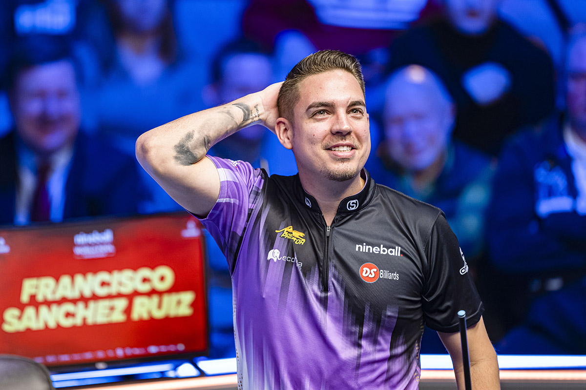 Kết quả billiard pool thế giới ngày 6/2: Số 1 thế giới Francisco Sanchez Ruiz lần đầu vô địch Kết quả billiard pool thế giới ngày 6/2: Số 1 thế giới Francisco Sanchez Ruiz lần đầu vô địch