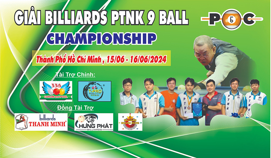 Khởi tranh giải billiard PTNK 9 ball pool Championship 2024 Khởi tranh giải billiard PTNK 9 ball pool Championship 2024