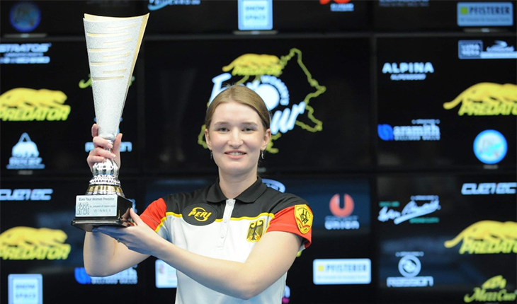 Veronika Ivanovskaia bảo vệ danh hiệu ở giải billiard St Pongau Open